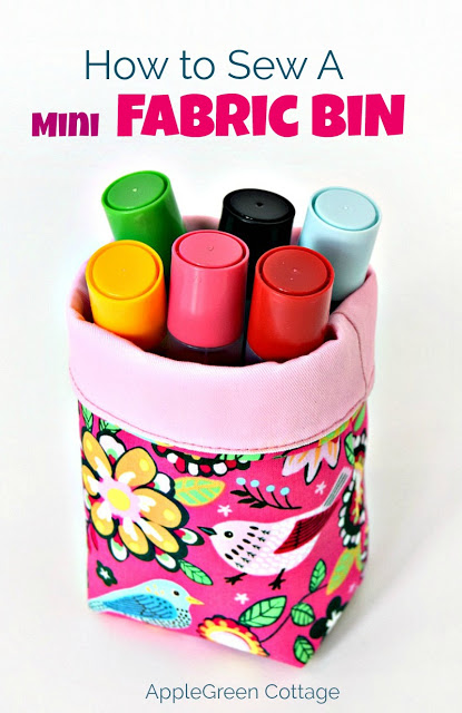 Tutorial: Mini fabric buckets