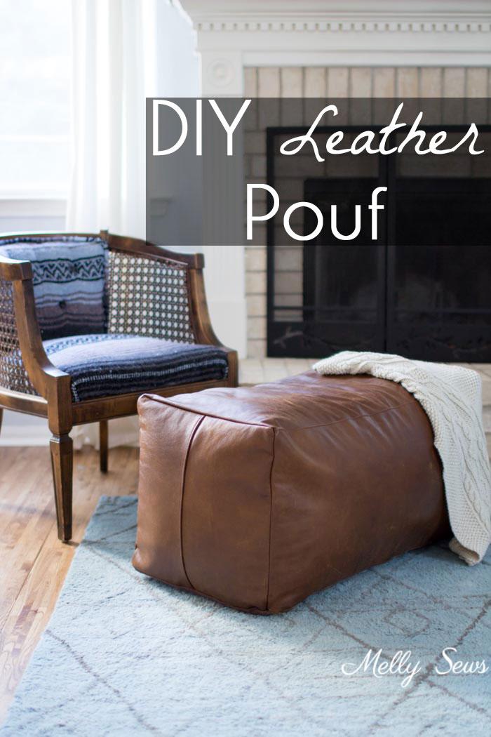 Tutorial: DIY leather ottoman