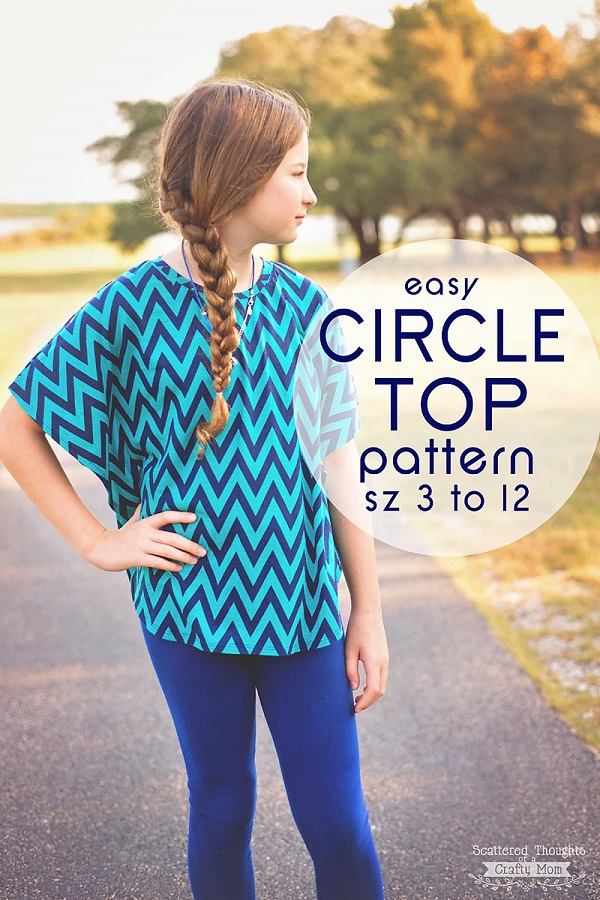 Tutorial and pattern: Girls circle top