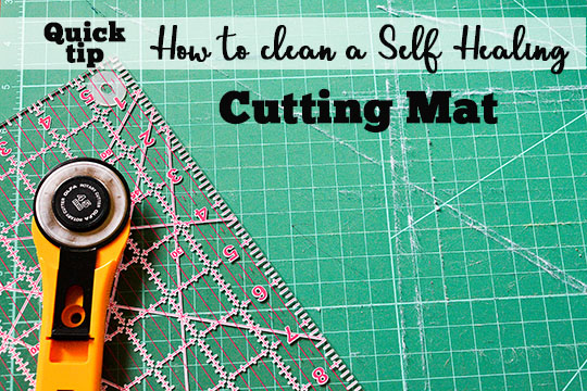 Tutorial: How to clean your rotary cutting mat