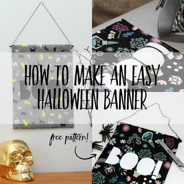 Tutorial and cut file: Easy Halloween banner