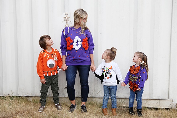 Tutorial: DIY Ugly Halloween Sweaters