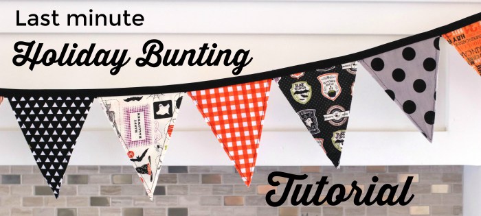 Tutorial: Easy last minute bunting banner