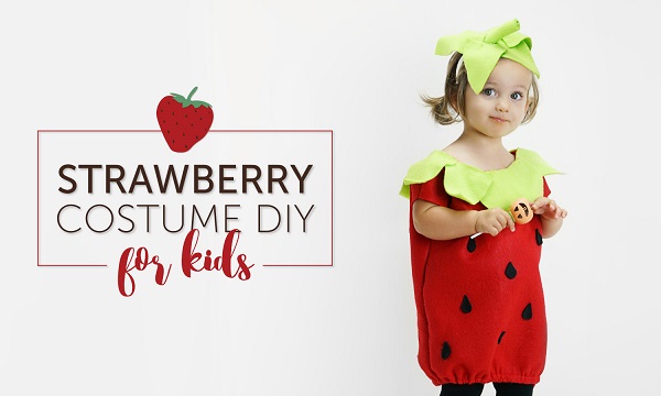 Tutorial: Strawberry Halloween costumes for the whole family