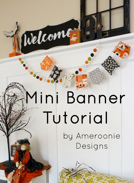 Tutorial: Cute mini fabric banners