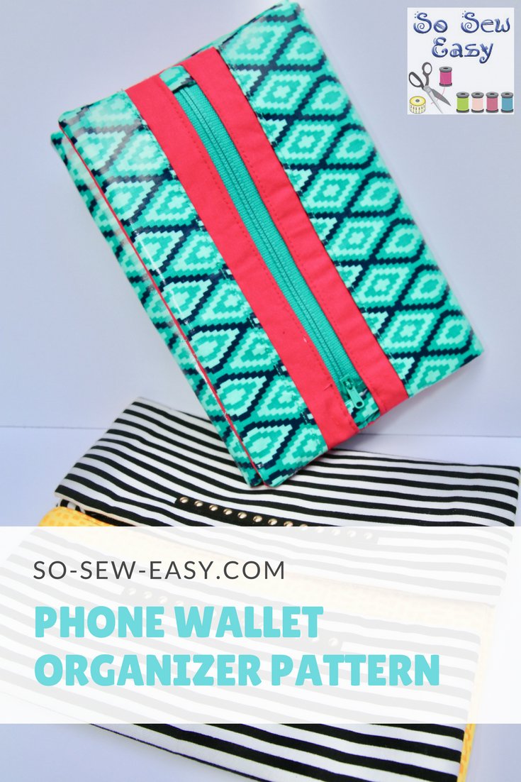 Tutorial and pattern: Phone wallet organizer