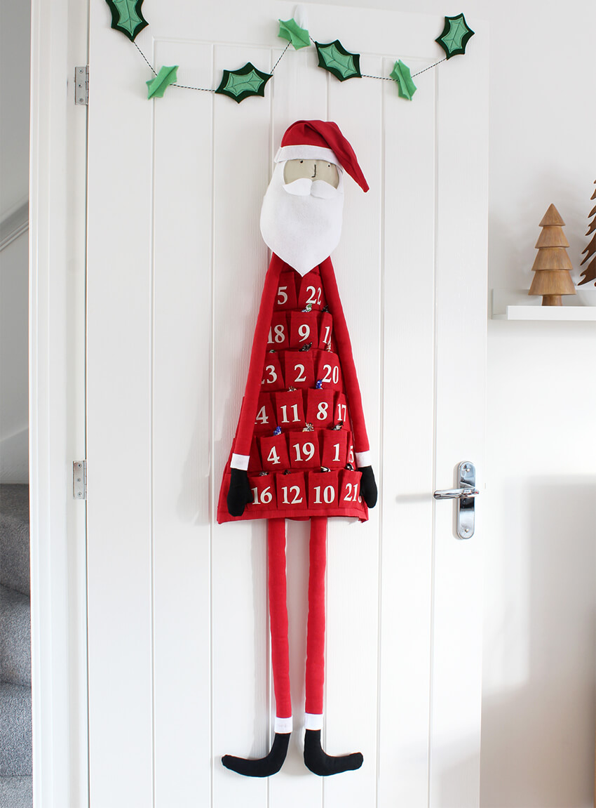 Tutorial: Fabric santa Advent calendar