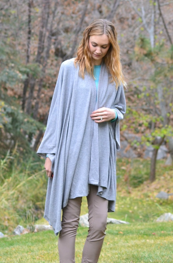 Tutorial and pattern: Loose fit drape cardigan