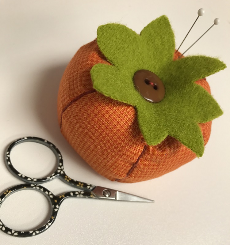 Tutorial: Autumn pumpkin pincushion