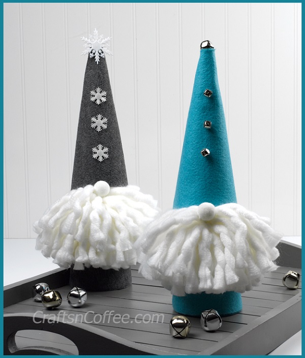 Tutorial: No-sew felt Christmas gnomes