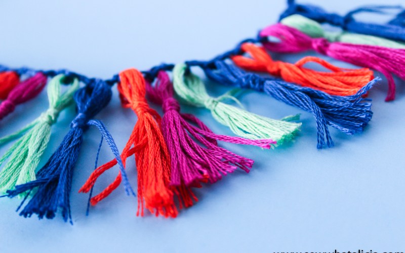 Tutorial: DIY tassel fringe trim