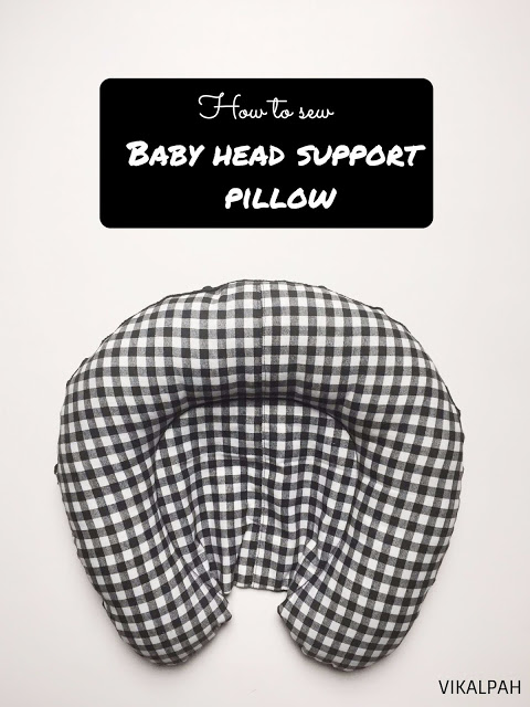 Tutorial and pattern: Baby car seat head support pillow