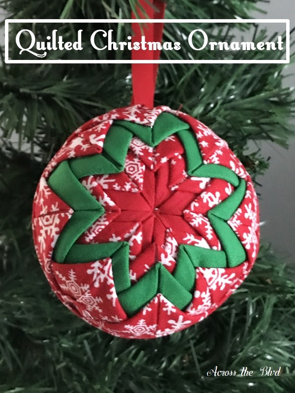 Tutorial: Quilted Christmas ornament, no sewing required