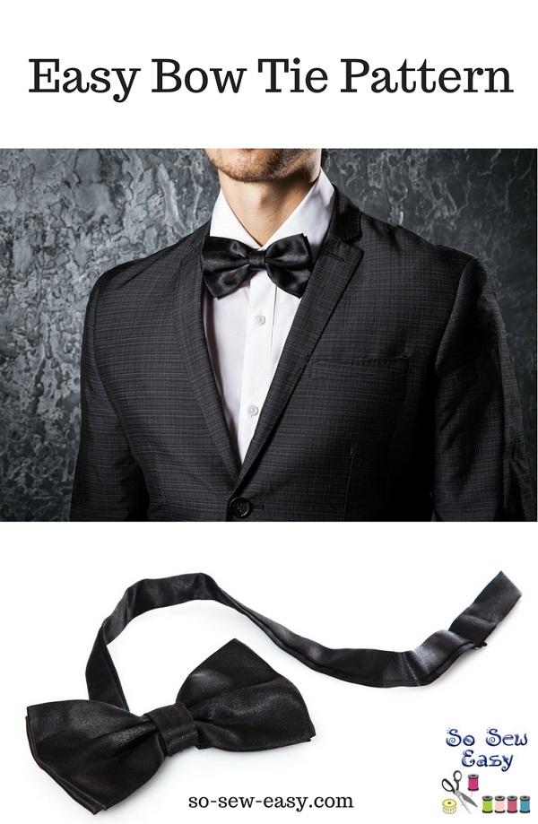 Tutorial and pattern: Easy men's bow tie