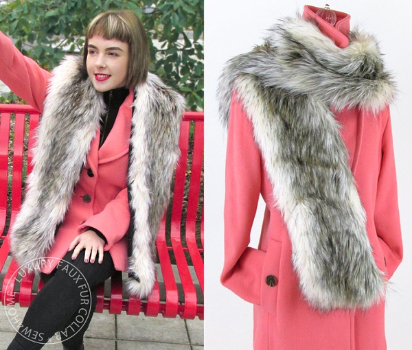 Tutorial: Faux fur collar wrap