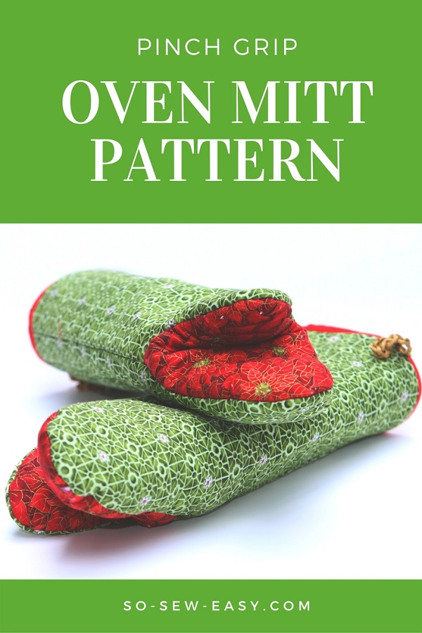 Tutorial and pattern: Pinch grip oven mitt