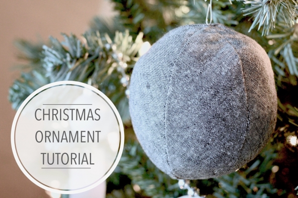 Tutorial: Soft fabric ball Christmas tree ornament