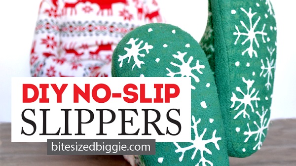 Tutorial: Easy no-sew non-slip slipper soles