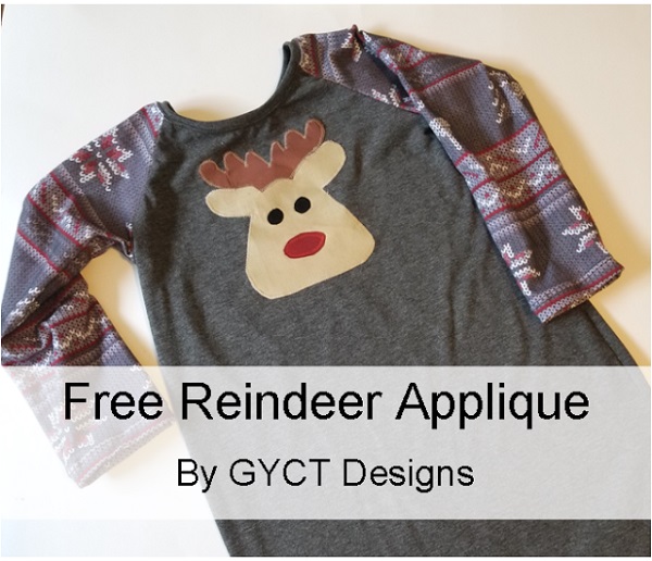 Tutorial and pattern: Sleepyhead Nightgown with a reindeer applique