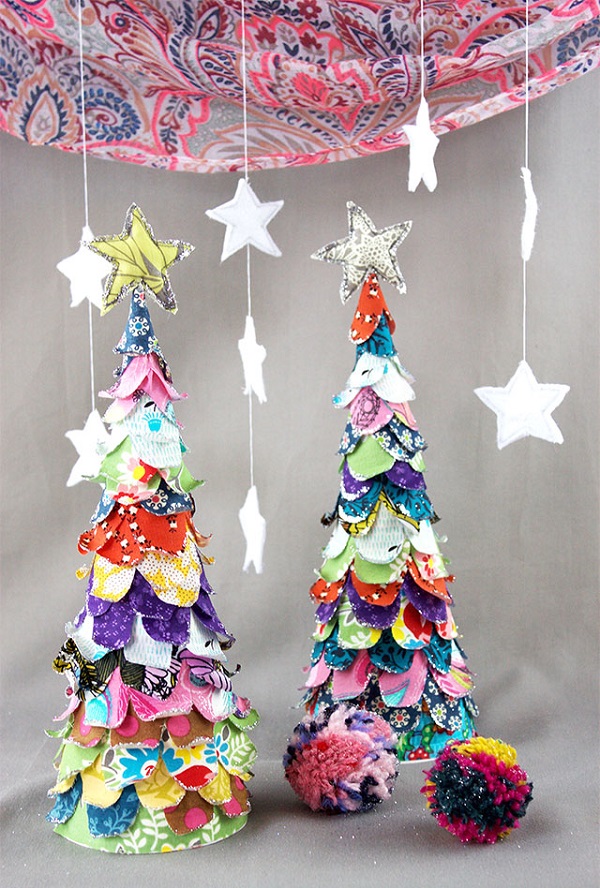 Tutorial: Scrap fabric Christmas tree