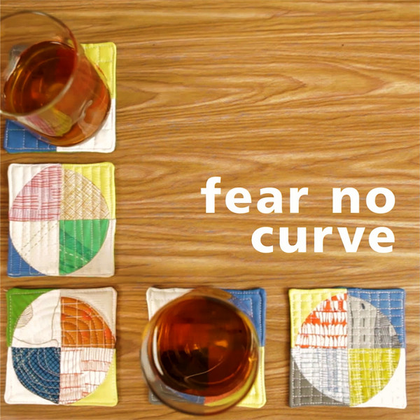 Tutorial: Curvy patchwork coasters