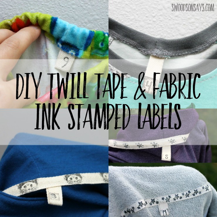 Tutorial: DIY twill tape labels for clothes you sew