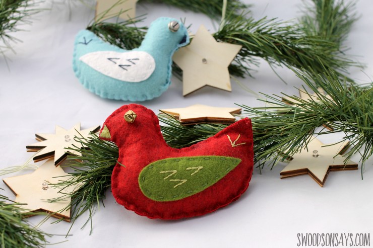 Tutorial and pattern: Jingle Bird felt softie