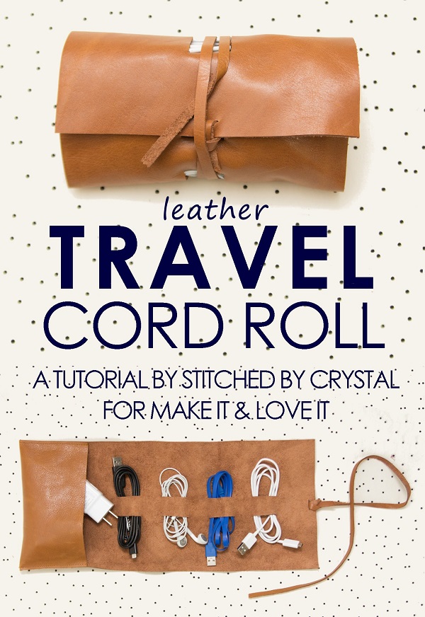 Tutorial: Travel power cord organizer roll