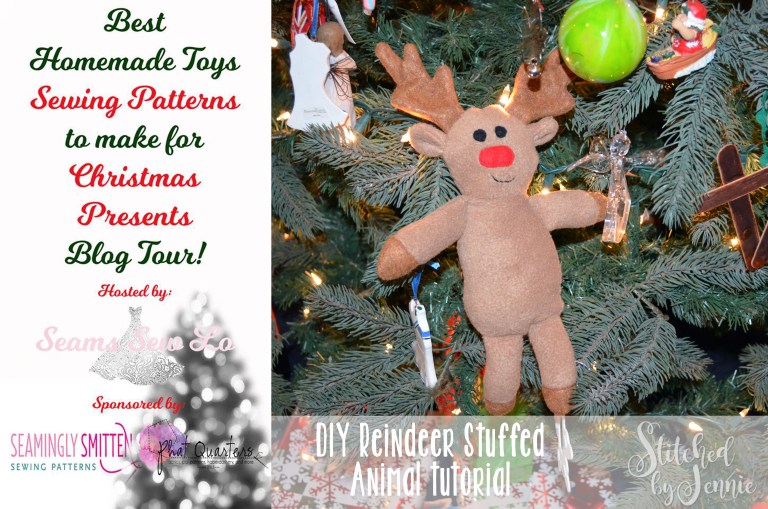 Tutorial and pattern: Reindeer softie toy