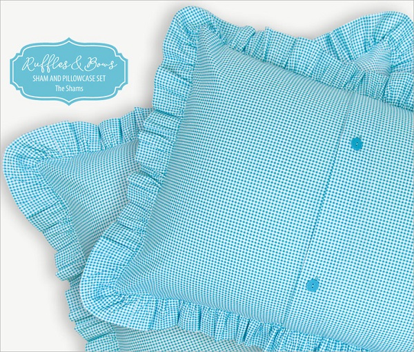 Tutorial: Ruffled gingham pillow shams