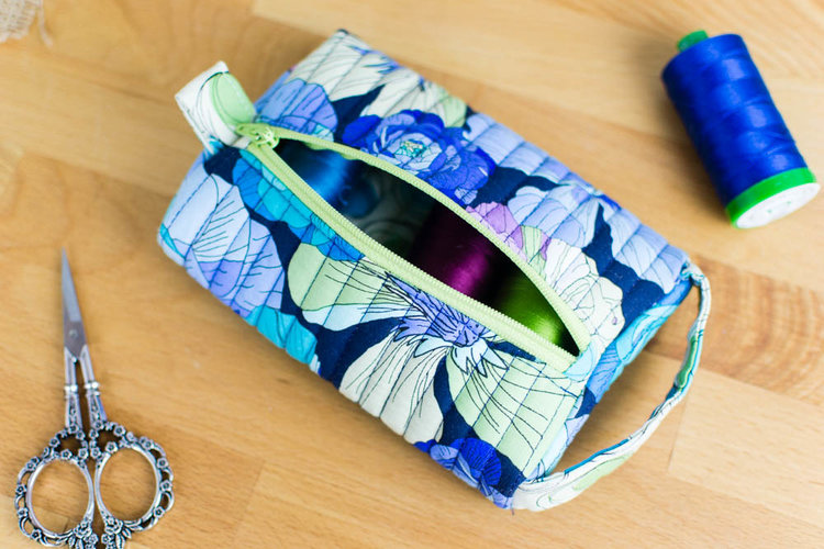 Tutorial: Quilted pillbox pouch