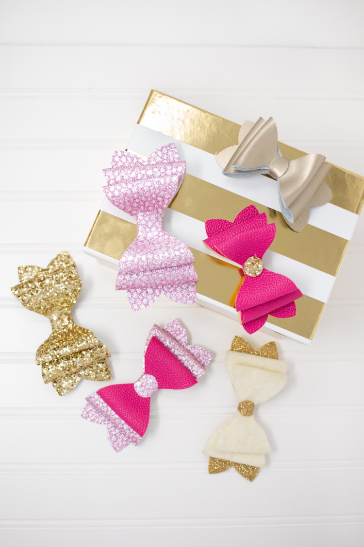 Tutorial and pattern: Stacked French hair bows, no sewing required