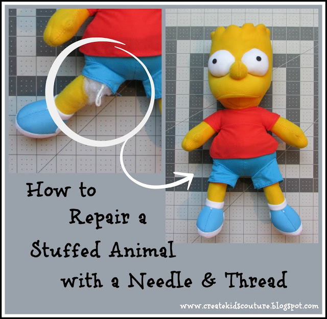 Tutorial: How to repair a hole in a stuffed animal