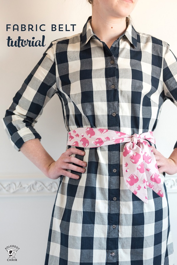 Tutorial: 30 minute fabric belt or sash