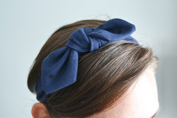 Tutorial: DIY knotted fabric headband