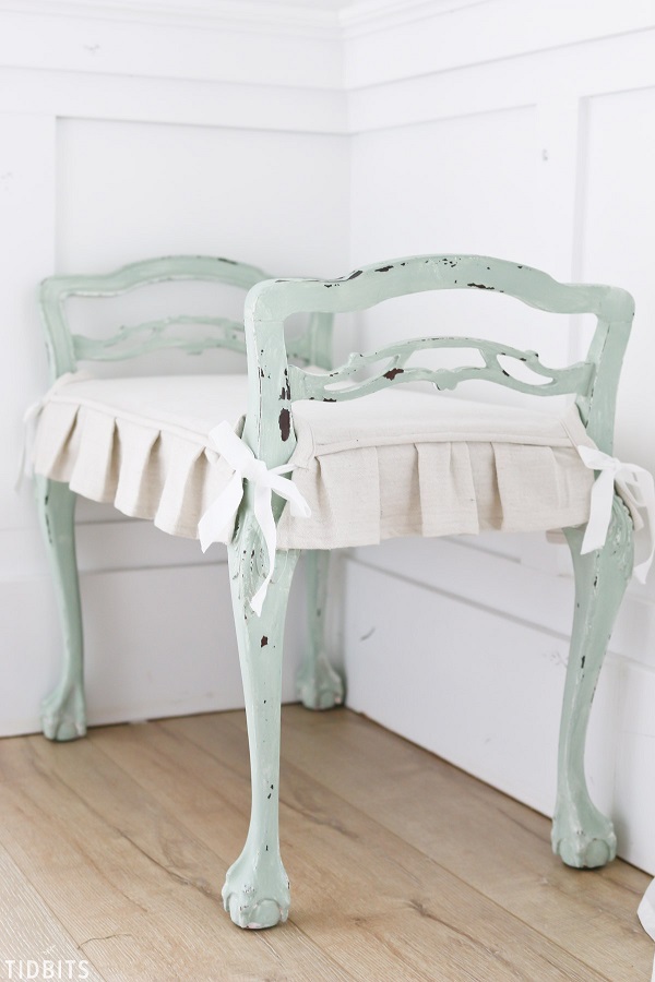 Tutorial: Chair or bench cushion slipcover 