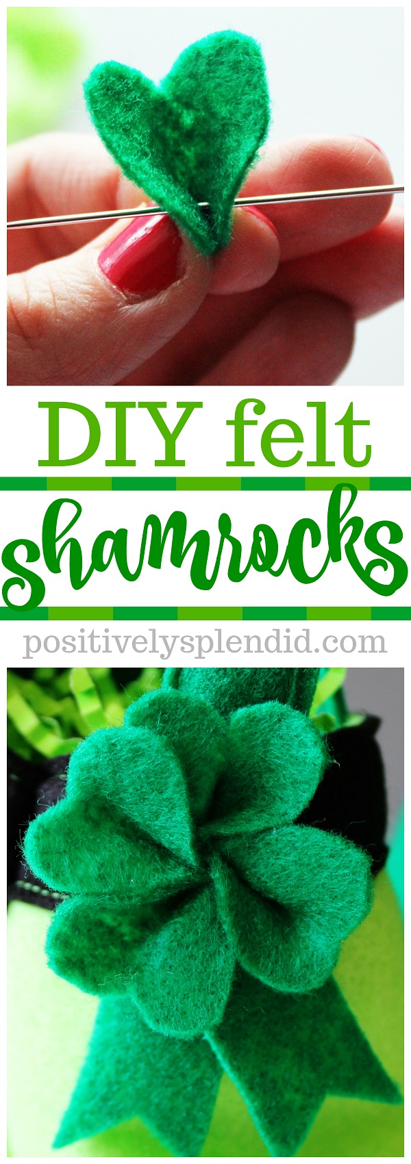 Tutorial: Felt St. Patrick's Day shamrocks