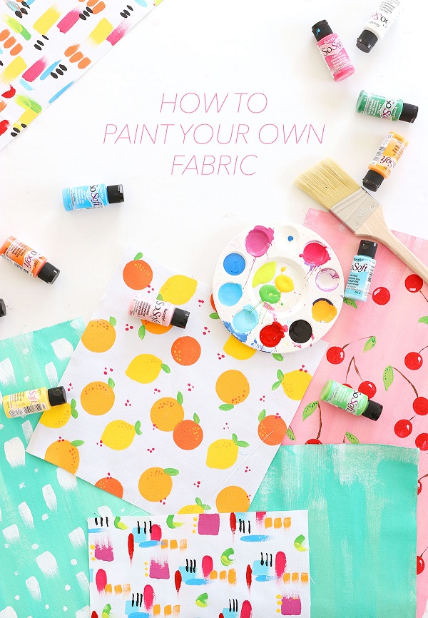 Tutorial: Make custom fabric by painting your own designs