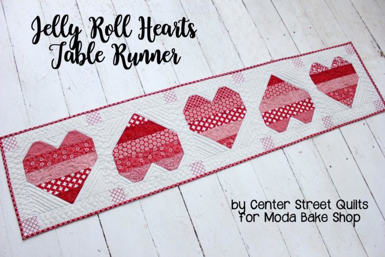 Tutorial: Patchwork hearts table runner