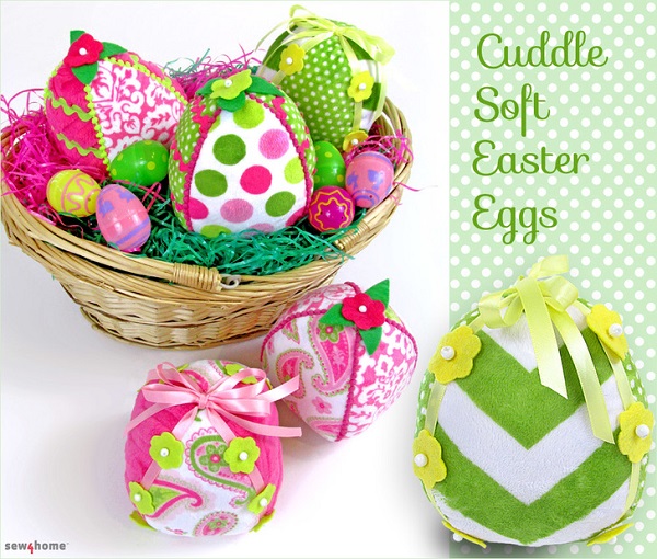 Tutorial: Soft fleece fabric Easter eggs