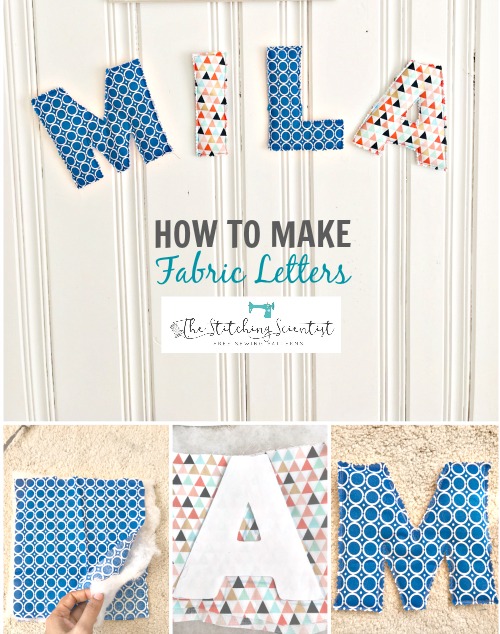 Tutorial: 10-minute fabric letters for wall decor