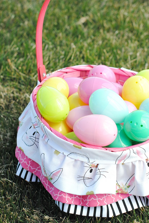 Tutorial: Easy ruffled Easter basket