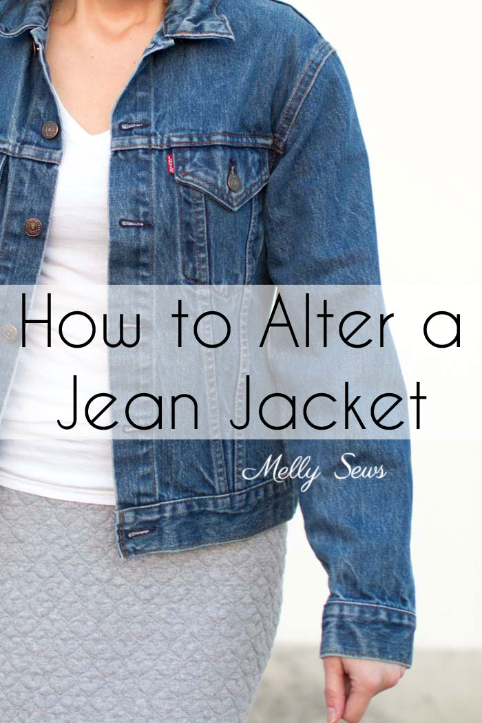 Tutorial: How to take in a jean jacket