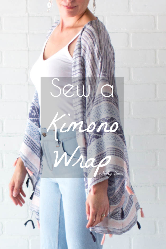 Tutorial: Kimono wrap made from scarves