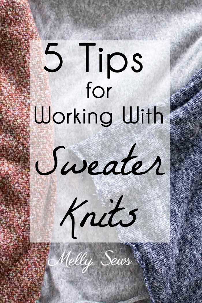 Tutorial: Sewing sweater knits