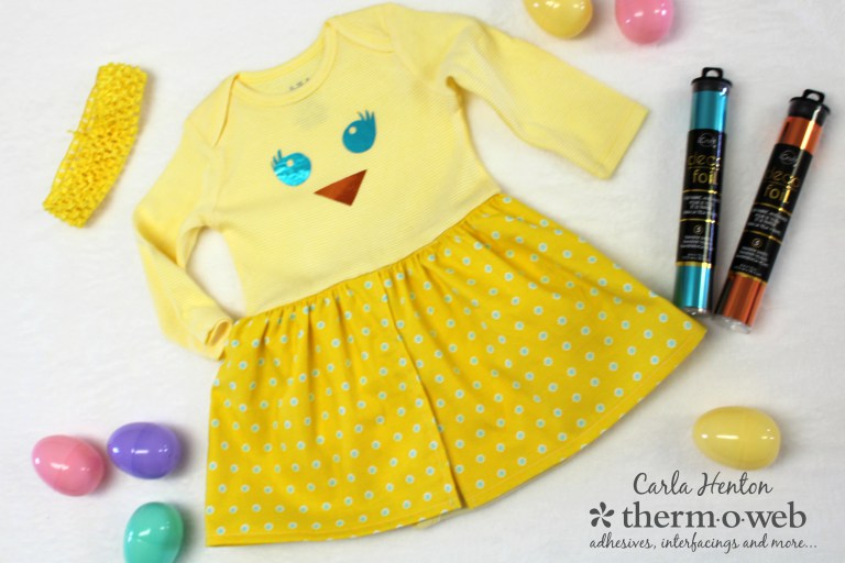 Tutorial: Easter chick onesie dress for baby