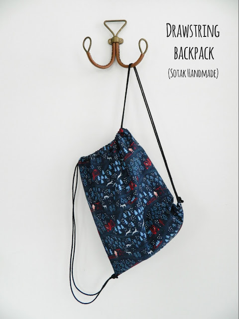 Tutorial: Easy drawstring backpack