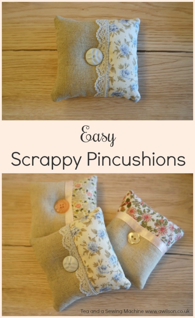 Tutorial: Scrap fabric patchwork pincushion