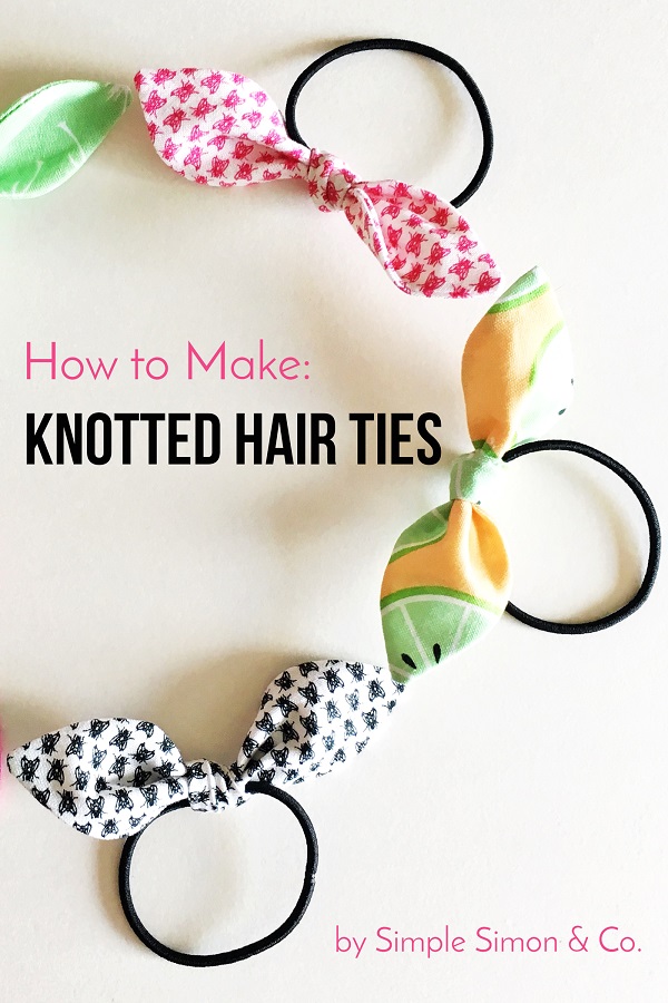 Free pattern: Knotted hair ties