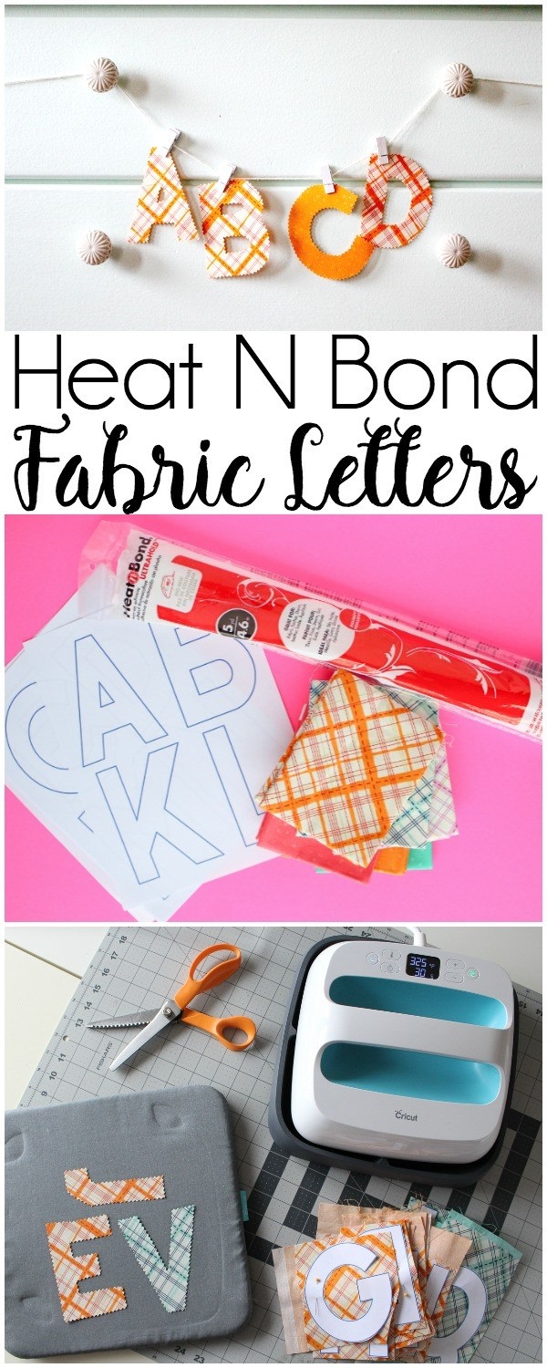 Tutorial: No-sew fabric letters